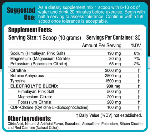 NEW! Pump Infusion Pineapple (Stimulant Pre-Workout)